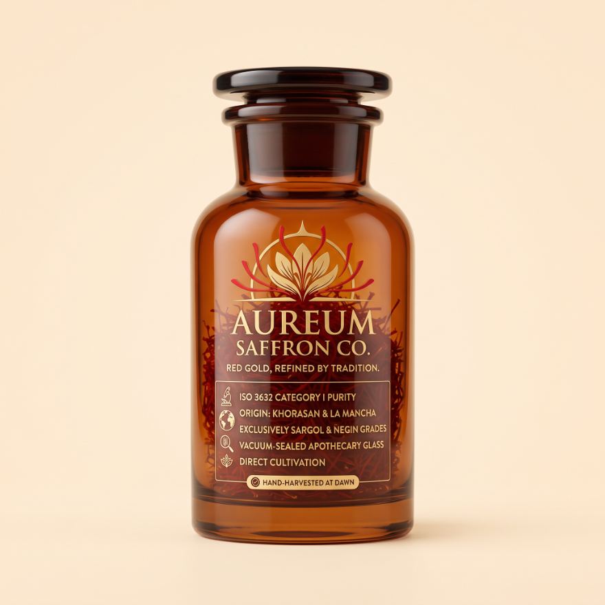 Aureum Saffron Co. product packaging